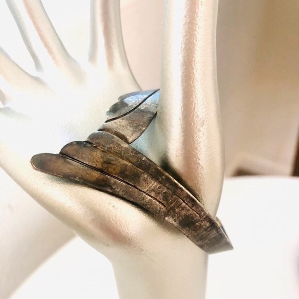 Vintage Southwestern Silver Wing Cuff Bracelet Old Pawn?